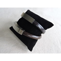 Bracelet homme en cuir "regaliz" - Madame Framboise