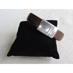 Brown bull leather strap for man - Madame Framboise