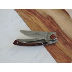 Couteau de poche design en bois de rose - Madame Framboise