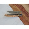 Couteau de poche design en bois d' olivier - Madame Framboise