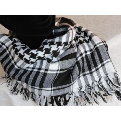 Moroccan black and white scarf - Madame Framboise