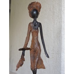 Statuette africaine "Mannequin 2" - Madame Framboise