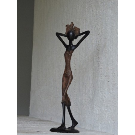 Bronze africain "Mannequin 3" - Madame Framboise Bronze africain "Mannequin 3" - Madame Framboise