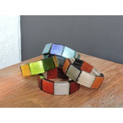 Colored resin bracelet - Madame Framboise