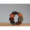 Orange colored fashion cuff bracelet - Madame Framboise