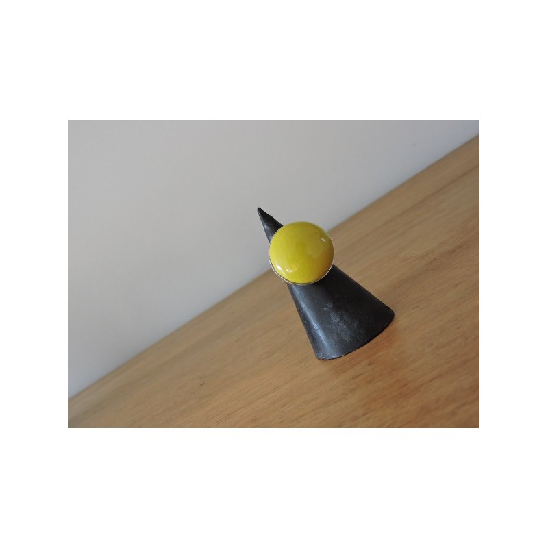 Bague en céramique jaune - Madame Framboise