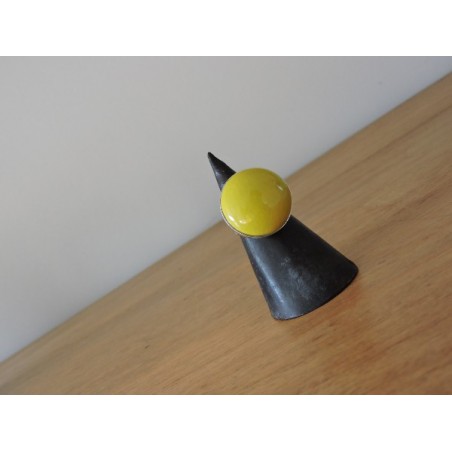 Yellow ceramic ring - Madame Framboise Yellow ceramic ring - Madame Framboise