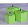 Morrocan green tadelakt box - Madame Framboise