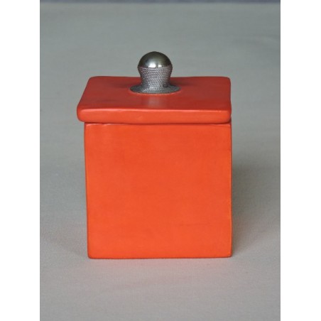 Orange tadelakt box - Madame Framboise