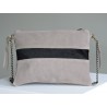  Taupe-gray crust evening pouch - Madame Framboise