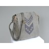 Messenger bag - recycled canvas - Madame Framboise