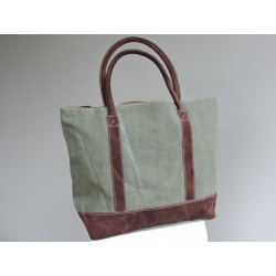 Khaki handbag - Madame Framboise