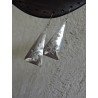 Boucles d'oreilles argent massif - triangle-Madame Framboise