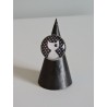 Bague en verre -  chat blanc - Madame Framboise