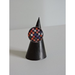 Glass ring - multicolored stars - Madame Framboise