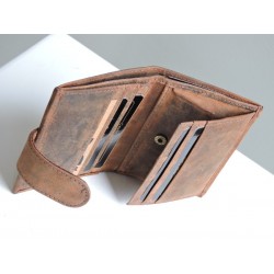 Card holder and change purse leather Kaszer - Madame Framboise