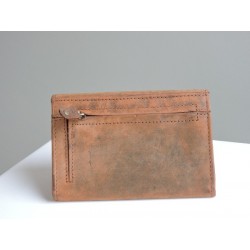 Brown leather wallet Kaszer - Madame Framboise