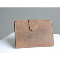 Brown leather wallet Kaszer - Madame Framboise