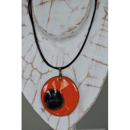  Orange ceramic choker - Madame Framboise