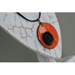  Orange ceramic pendant - Madame Framboise