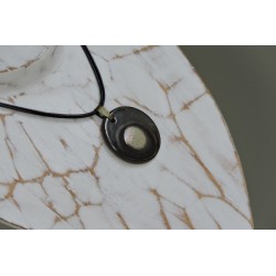  Gray ceramic pendant - Madame Framboise