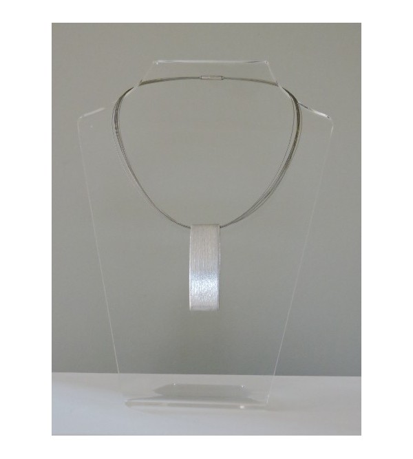 Ras De Cou Argenté émaillé - Collier Perles Métal, Occasion, Sans Marque, Style Bohème