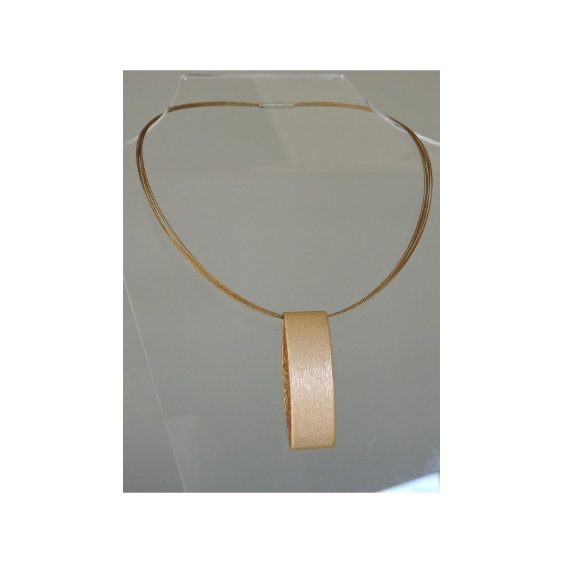 Elegant gold metal necklace - Madame Framboise