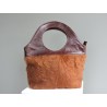  Leather handbag and calfskin - Madame Framboise