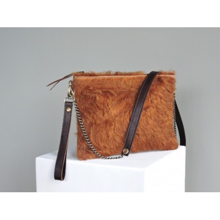  Leather pouch and calfskin strap with - Madame Framboise