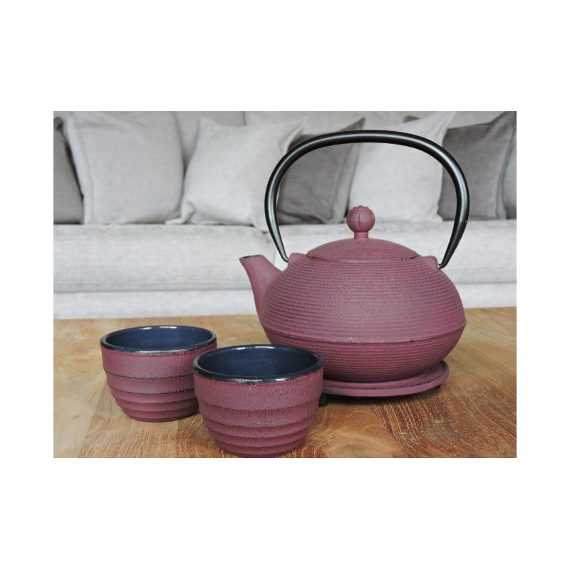 Plum teapot in cast iron - Madame Framboise