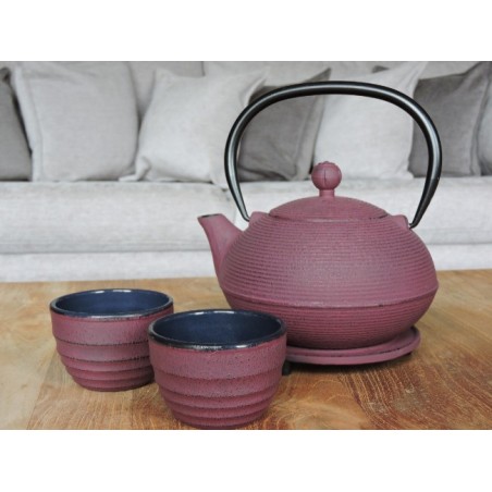 Plum teapot in cast iron - Madame Framboise