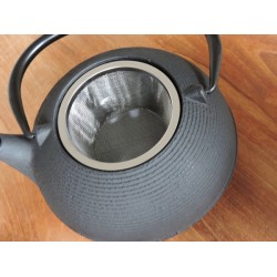 Gray cast iron teapot - stainless steel filter - Madame Framboise