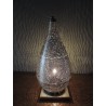 Silver brass drop lamp - Madame Framboise