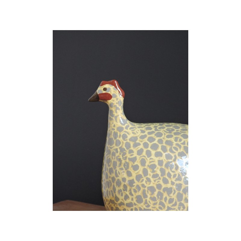 Lussan guinea fowl - Gray and yellow - Madame Framboise