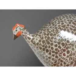 Lussan Ceramic Guinea Fowl - Brown and Gray - Madame Framboise