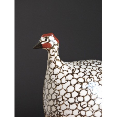 Lussan guinea fowl -  White and brown - Madame Framboise