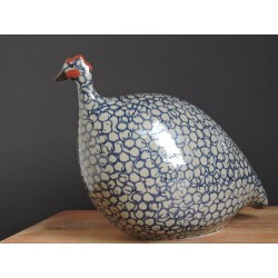 Lussan artisan guinea fowl - Gray and blue - Madame Framboise