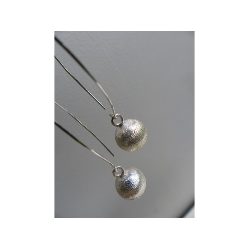 Boucles d'oreilles argent massif - Madame Framboise