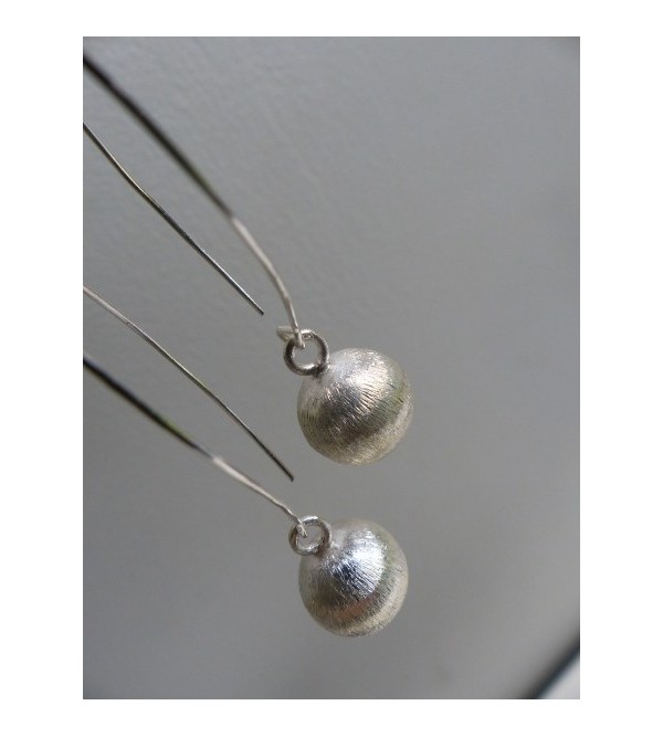 Boucles D'oreilles Art Déco Années 1930 En Argent Massif Sterling - Style Scandinave Moderne - Occasion