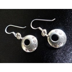 Boucles d'oreilles argent massif - Madame Framboise