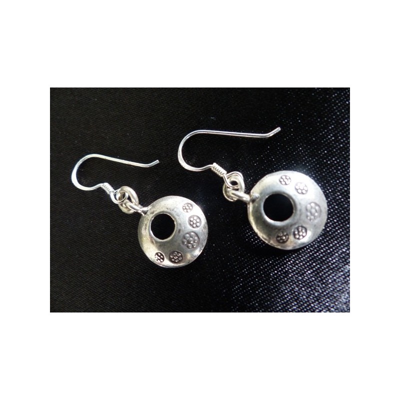 Boucles d'oreilles argent massif - Madame Framboise