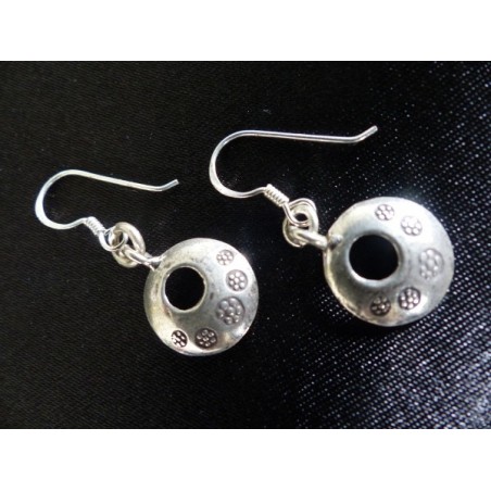 Boucles d'oreilles argent massif - Madame Framboise