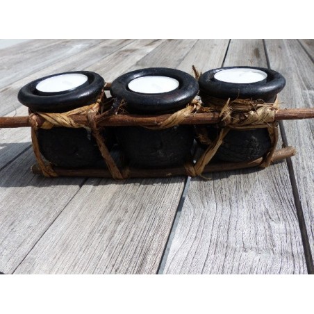 Set de 3 bougeoirs Set de 3 bougeoirs