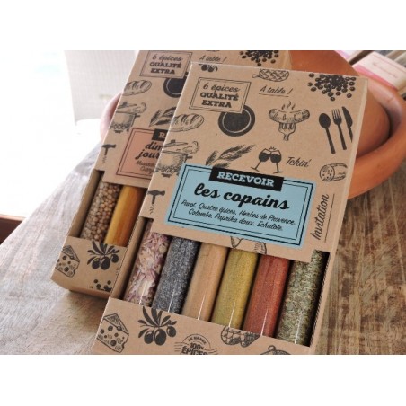 Coffret épices "Recevoir les copains" | Madame Framboise Coffret épices "Recevoir les copains" | Madame Framboise