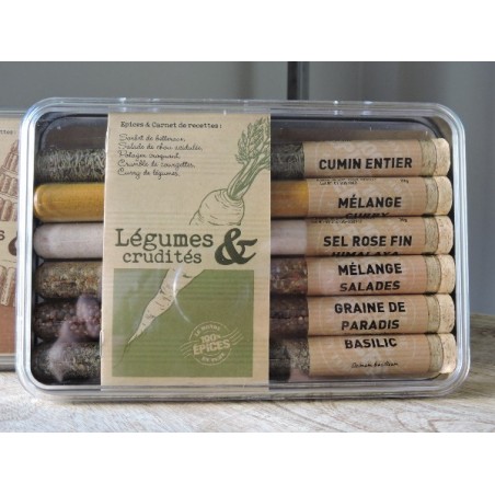 Epices en tubes "Légumes et crudités" | Madame Framboise Epices en tubes "Légumes et crudités" | Madame Framboise