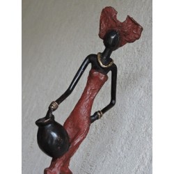 High African statuette "The water carrier 2 " | Madame Framboise