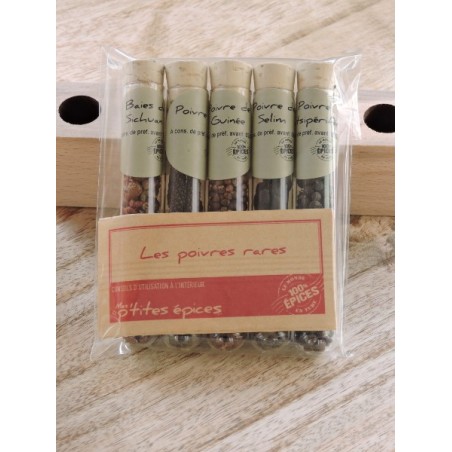 Epices en tubes - Les poivres rares | Madame Framboise Epices en tubes - Les poivres rares | Madame Framboise