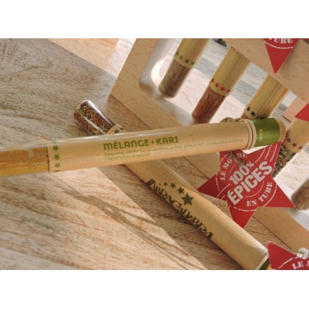 Epices en tubes - Mélange kari | Madame Framboise Epices en tubes - Mélange kari | Madame Framboise