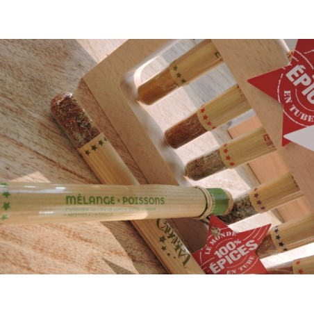Epices en tubes - Mélange poissons | Madame Framboise Epices en tubes - Mélange poissons | Madame Framboise
