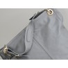 Grand sac en cuir vert de gris | Madame Framboise